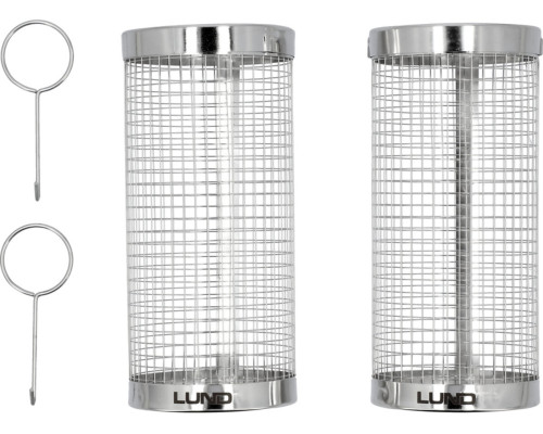 Кошики для гриля LUND Ø= 9 см, l= 20 см з нержавійочої сталі, 2 шт [12]