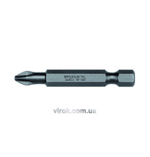 Насадка отверточная YATO: "Philips" PH2 x 50 мм. HEX 1/4", AISI S2, пак.