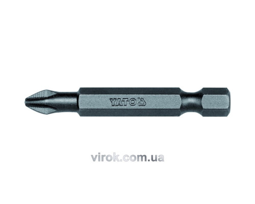 Насадка отверточная YATO: "Philips" PH2 x 50 мм. HEX 1/4", AISI S2, пак.
