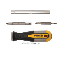 Отвертка двухсторонняя VOREL : 6 в 1 Cr-V [12/72]