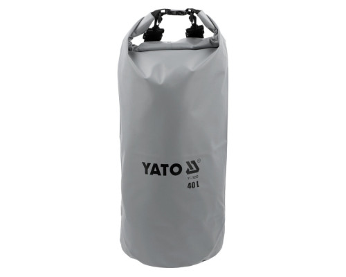 Сумка-рюкзак водонепроникна (IPX6) YATO з 2 плечовими пасами, 40 л, 28х 73 см,матеріал ПВХ 500 D