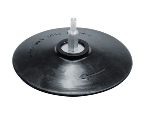 Круг-насадка шліфувальна VOREL з липучкою : Ø-125мм HEX(6-гран. хвостовик) [12/120]