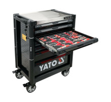 Шафа з інструментами YATO, на колесах, 7 шуфляд, 977x 725x 480 мм, набір 157 елем.