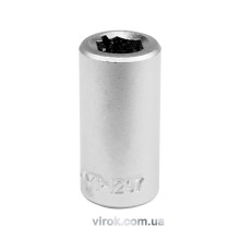 Перехідник для насадок викруткових YATO : квадрат 1/4"(F) HEX- 1/4 (M)6,3 мм, L= 24 мм [24/240/500]