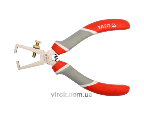 Щипці для зняття ізоляції YATO : нікельовані, L= 160 мм [6/60]