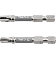 Насадка викруткова YATO TORX T30 х 50 мм. HEX 1/4", покрита нікелем, 2 шт.[10]
