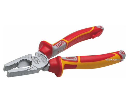 Плоскогубці комбіновані силові NWS CombiMax : L= 205 мм. ізольовані ручки VDE до 1000V