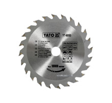 Диск пиляльний победітовий по дереву YATO: 130х16х2.8х2.0 мм, 24 зубці, R.P.M до 10000 1/хв [25/50]