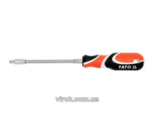 Викрутка з гнучким стержнем 6-гр. YATO : HEX 1/4" x 150 мм [6/96]