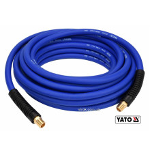 Шланг пневматичний гібридний (ПВХ+БНК) YATO: Ø6.5 мм x10 м, Ø=1/4", тиск ≤ 2 MPa, різьбов з'єдн.[10]