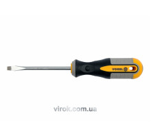 Викрутка плоска VOREL : SL6 х 150 мм. Cr-V [12/36/144]