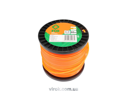 Жилка для тримера квадрат із серцевиною на котушці FLO 3 мм х 60 м [10]