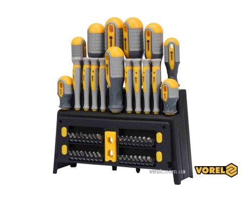 Набір викруток і викруткових насадок VOREL : Cr-V, 50 шт [6]
