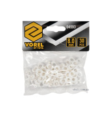 Хрестики дистанційні для плитки і клінкера VOREL тип Т: товщ.- 8 мм, уп. 30 шт.(DW)
