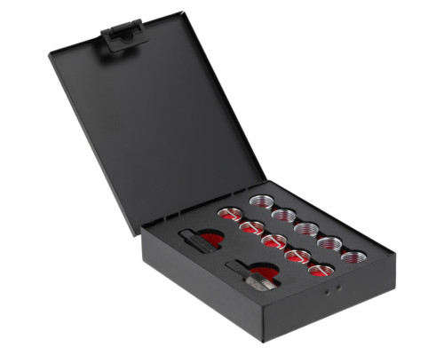 Метчики и вставки для ремонта резьбы лямбда-зонда YATO, M18x 1,5, 12 элем. [20]