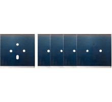 Лезвия стальные сменные YATO, 2-сторонние по 100 мм для скребков YT-52840, YT-52841, паков 5 шт. [10]