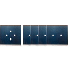 Леза сталеві змінні YATO, 2-сторонні по 100 мм для скребків YT-52840, YT-52841, паков 5 шт. [10]