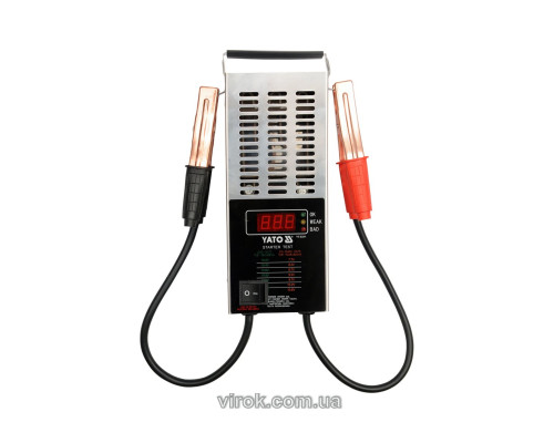 Тестер (погрузочная вилка) аккумуляторов цифровой YATO, 12V [10]