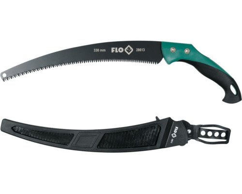 Ножовка садовая FLO, L=330 мм, 6 зубов/1", t=1,2 мм с кобурой [24]