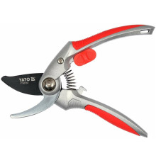 Сикатор со скругленными лезвиями YATO: до веток Ø= 20 мм, L= 205 мм, рукоятка из алюминия [12/48]