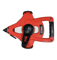 Рулетка геодезическая стекловолоконная YATO : L= 50 м x 15 мм, ручная смотка [10]