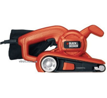 Шлифмашина ленточная сетевая B+D : P= 720 Вт, 206 м/мин, лента 75х457 мм [Пылесборник]