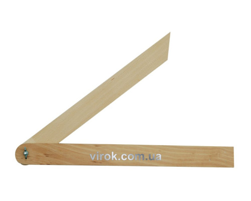 Кутомір регулюючий VOREL : L= 400 мм, дерев'яний [60]