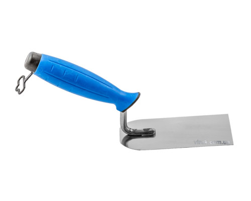 Кельма штукатурна з нержавійки PROFI , двокомпонентна ручка, 100 мм , ТМ VIROK