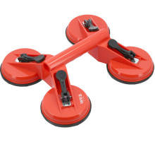 Вакуумная присоска YATO: 4 чашки Ø= 120 мм, m= 120 кг [10]