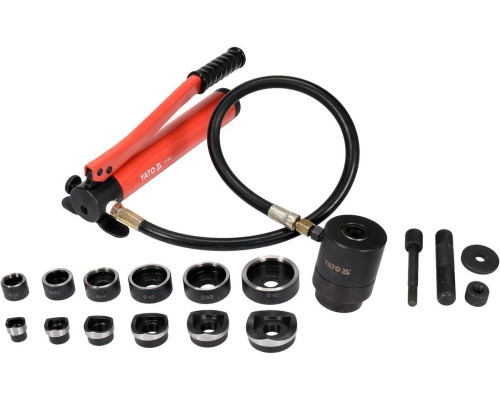 Гидравлический пробойник для отверстий YATO по листовому металлу t≤ 4 мм, Ø= 22-60 мм [1]