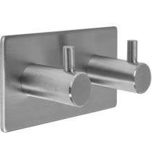 Гачок подвійний, прямий для санвузлів FALA приклейовальний на 2-сторонньому скотчі 3М; 45х90х25 мм