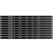 Полотно різал до ножівки по металу BI-мет VOREL М2 CrV6150, 300х12,6х0,65 мм, 24 зуби/1" паков. 10шт