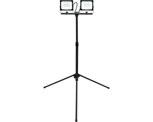 Прожектори з SMD-діодним випромін. YATO: 2x 30 Вт, 230 В, x2850 Lm, на штативі h= 0.6-1.22 м [4/24]