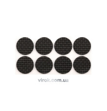 Протектор самоклеючий VOREL 38мм, набір 8шт чорні [24/432]