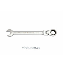 Ключ ріжково-накидний YATO з тріщаткою та шарніром : CrV, М= 16 мм, L= 210 мм [10/50/100]