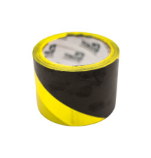 Стрічка сигнальна VIROK 72мм х 100м жовто-чорна [48]