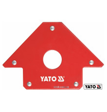 Струбцина магнітна для зварки YATO : 22.5 кг, 102 х 150 х 17 мм, Ø= 28 мм [6/30]