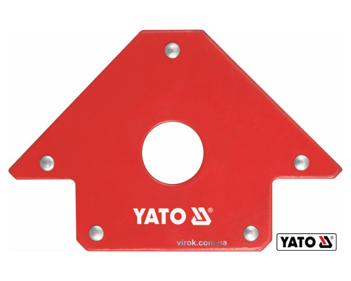 Струбцина магнітна для зварки YATO : 22.5 кг, 102 х 150 х 17 мм, Ø= 28 мм [6/30]