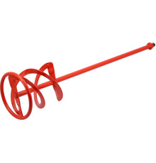 Міксер для будівельних сумішей спіральний оцинкований YATO: Ø=140x 600 мм, кріплення гвинт. М14 [16]