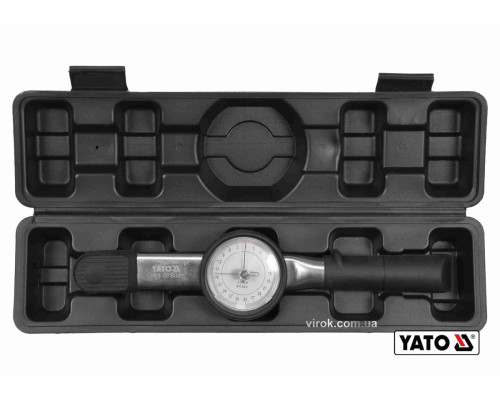 Ключ динамометрический YATO: квадрат 3/8", F= 3-30 Нм со стрелочной циферблатной шкалой [12]