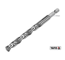 Свердло по металу YATO: HSS6542, Ø=9мм, HEX-1/4", l=125/81мм,для нержав.,конструкт.,легов.сталі(DW)