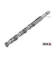 Свердло по металу YATO: HSS6542, Ø=9мм, HEX-1/4", l=125/81мм,для нержав.,конструкт.,легов.сталі(DW)