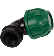 Коліно 90° до водяних пластикових труб з внутр. різьбою 25 мм- G3/4" FLO поліпропіл, для тиску 1 MPa