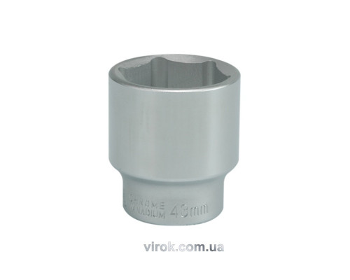 Головка торцева 6-гранна YATO : квадрат 3/4", М= 43 мм, L= 65 мм [4/32]