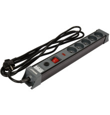 Подовжувач мережевий STHOR: l= 3 м, колодка- 5 гнізд і вмик, 3-жильний Ø=1,5 мм², з заземл. і захист