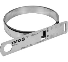 Циркометр для кола- 2190-3460мм і діамет. 700-1100мм YATO з метр. і дюйм. шкалами, сталева [50]