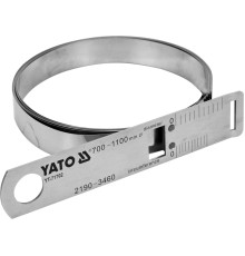 Циркометр для кола- 2190-3460мм і діамет. 700-1100мм YATO з метр. і дюйм. шкалами, сталева [50]
