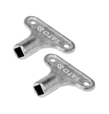 Ключі до кранів у водяних обігрівачах YATO, квадр.- 5х5 мм, 30х35 мм, 2 шт.[24/144]