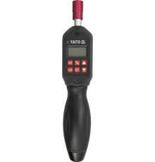 Викрутка динамометрична з цифровим дисплеєм YATO 6-гран. тримач 1/4", F= 0,3- 3 Нм, l= 215 мм
