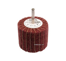 Круг лепестковый шлифовальный YATO : удлиненный Ø=60 мм, К60, шпиндель Ø= 6 мм, H= 50 мм [10/60]